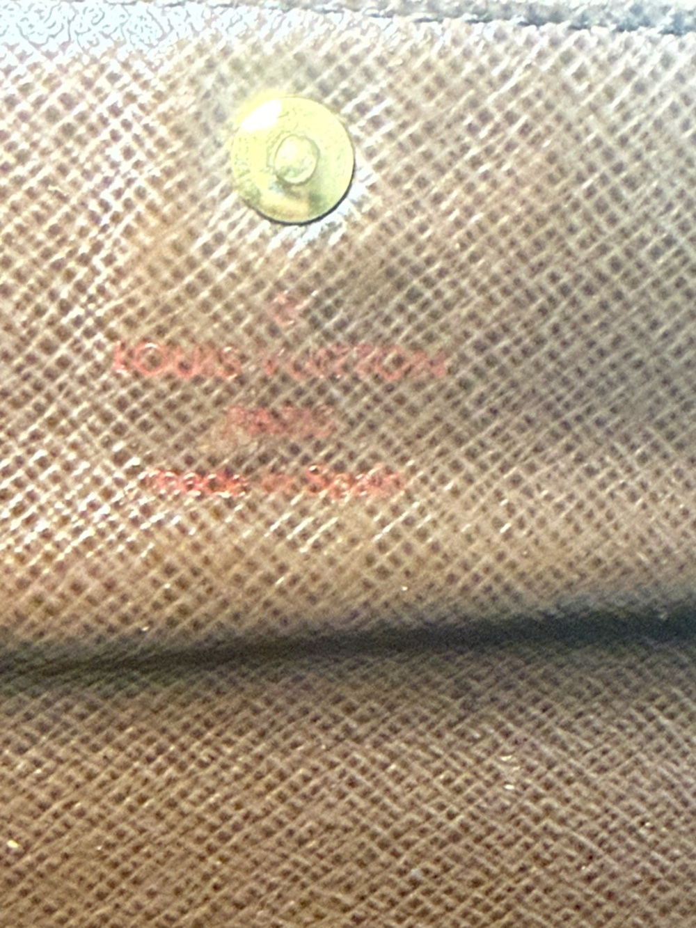 Louis Vuitton Sarah Wallet Damier Ebene Canvas Brown Long Envelope Flap - Picture 4 of 16